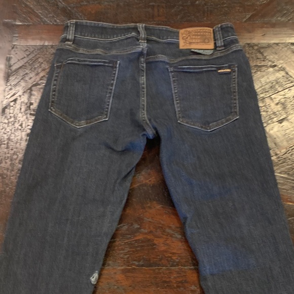 Volcom Vorta Men’s Dark Blue Slim Straight Jeans with Reinforced Front Panels - Picture 4 of 4